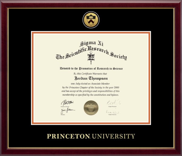 Certificate Frame Gold Engraved - H